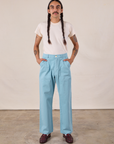 Work Pants in Baby Blue on Anthony