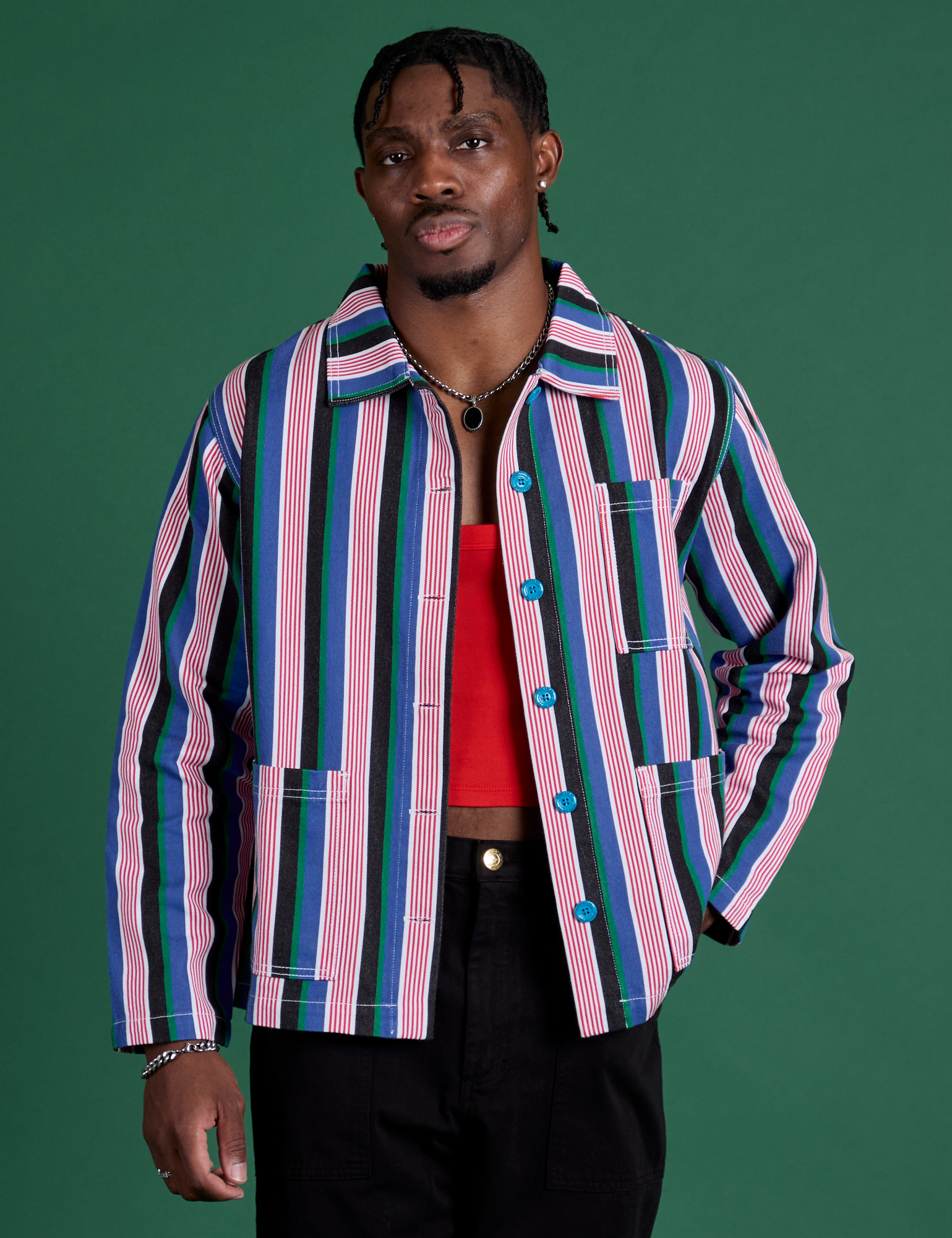 Stripe Work Jacket - Pacific Stripe – BIG BUD PRESS
