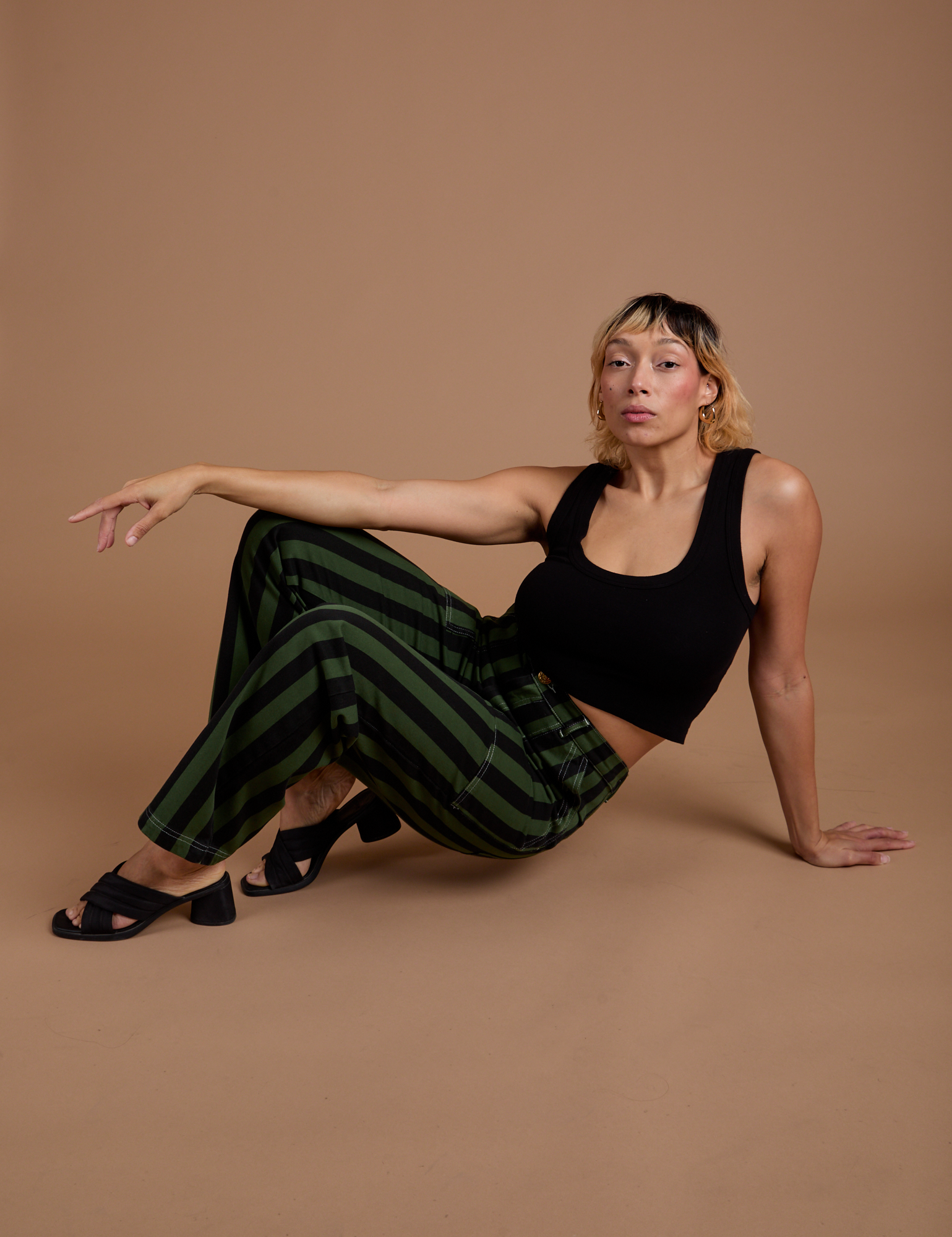 Black Stripe Work Pants - Evergreen – BIG BUD PRESS