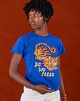 Cheyann is 5'11” and wearing P BBP Tiger Tee