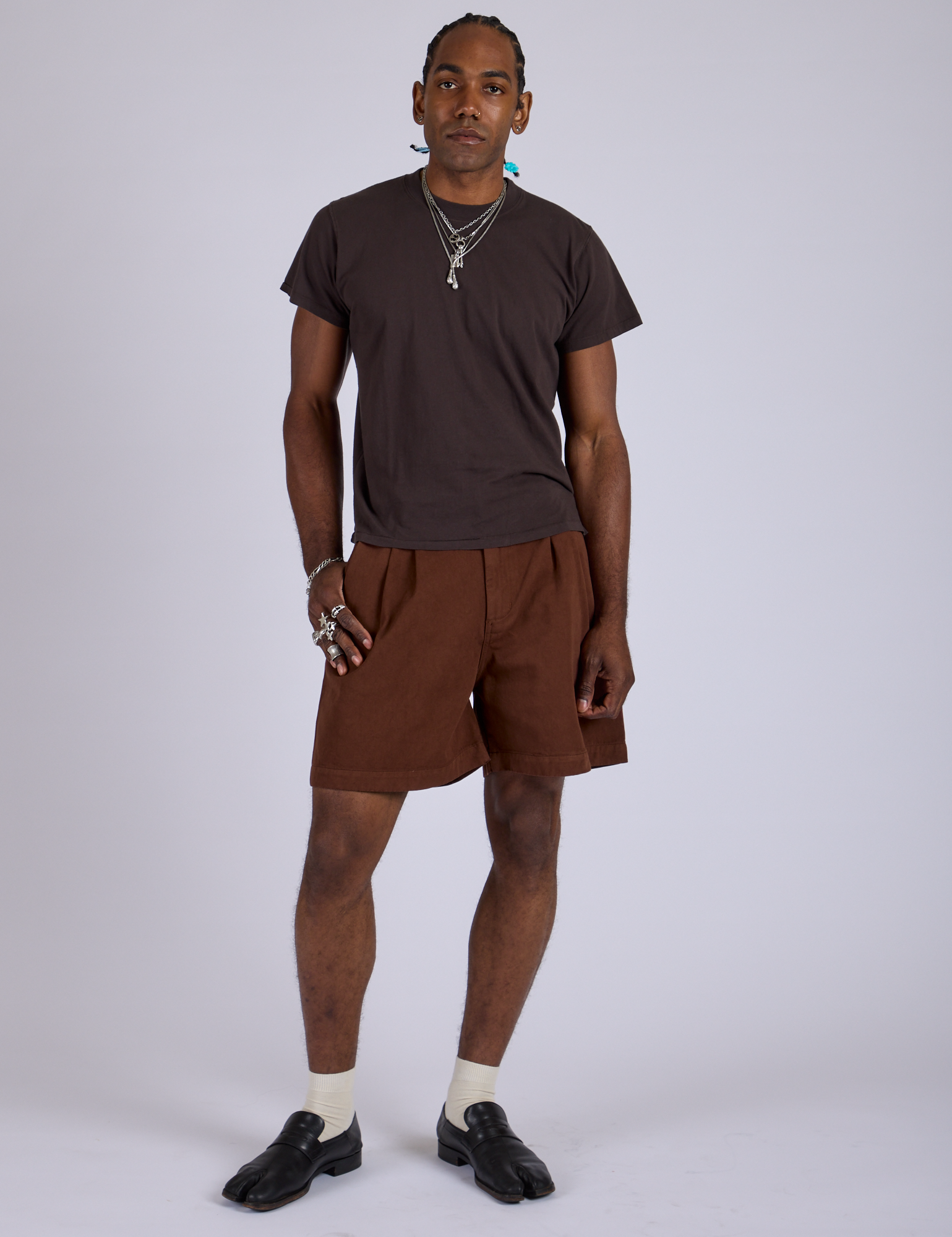 Pleated Trouser Shorts - Fudgesicle Brown – BIG BUD PRESS Pleated Trouser Shorts - Fudgesicle Brown – BIG BUD PRESS