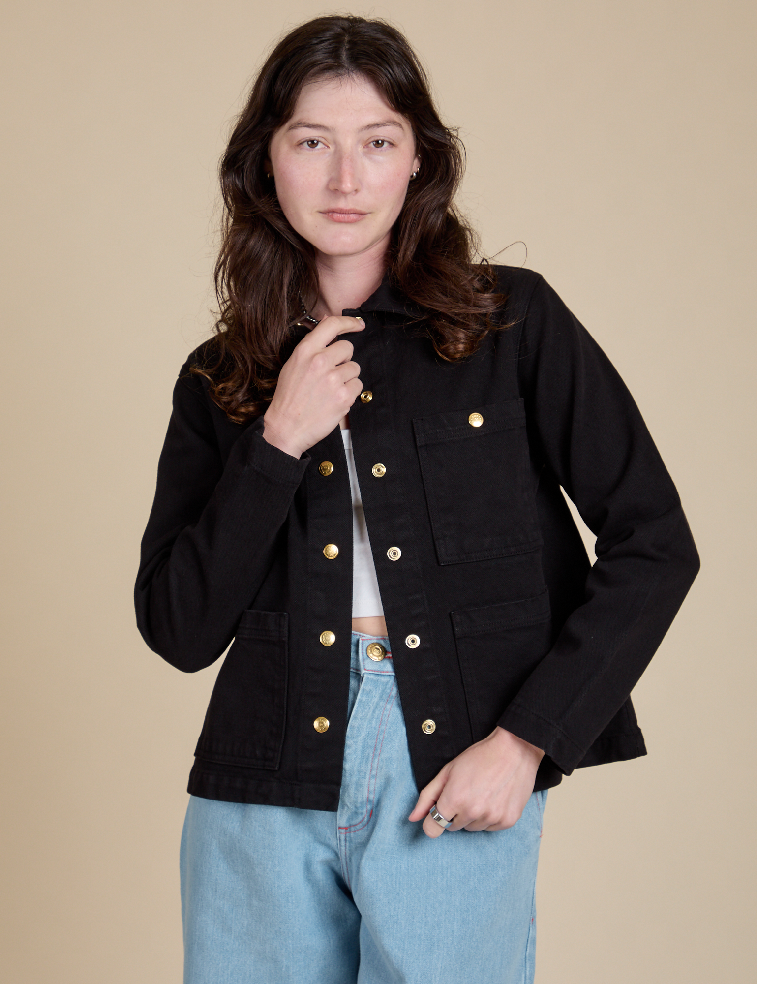 【本日限定価格】26SS BLACK DENIM WORK JACKET 2 Denim Work Jacket - Basic Black – BIG BUD PRESS