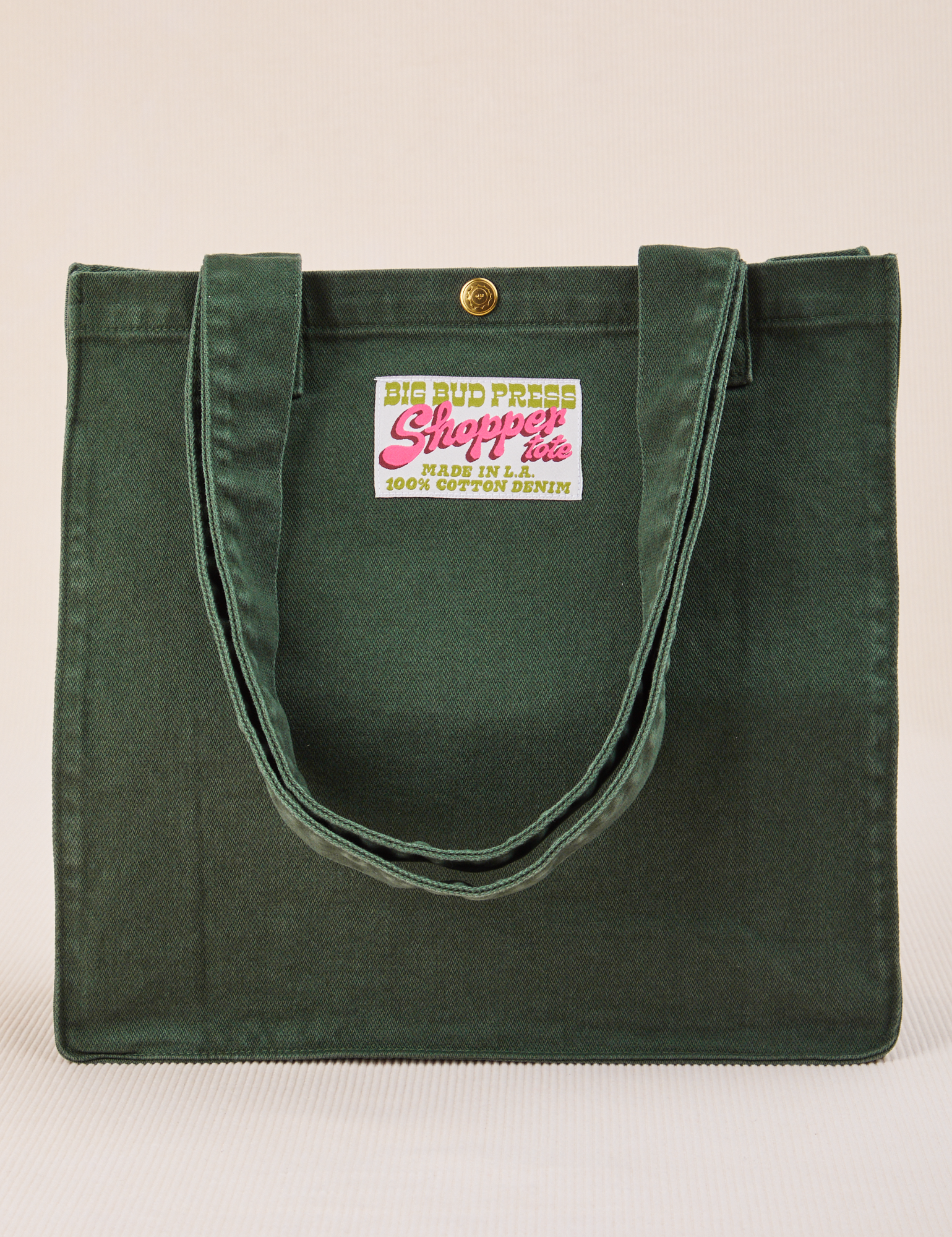 Shopper Tote Bag in Swamp Green
