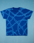 Chain Link Vintage Tee in Royal Blue