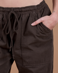 Drop Pocket Cargo Pants - Espresso Brown