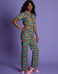 *PRE-ORDER* - Short Sleeve Jumpsuit - Halloween Icons