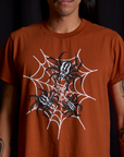 Vintage Tee in Spidey front close up on Anthony