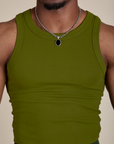 Racerback Tank - Summer Olive