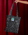Spider Webs Printed Everyday Tote held by model