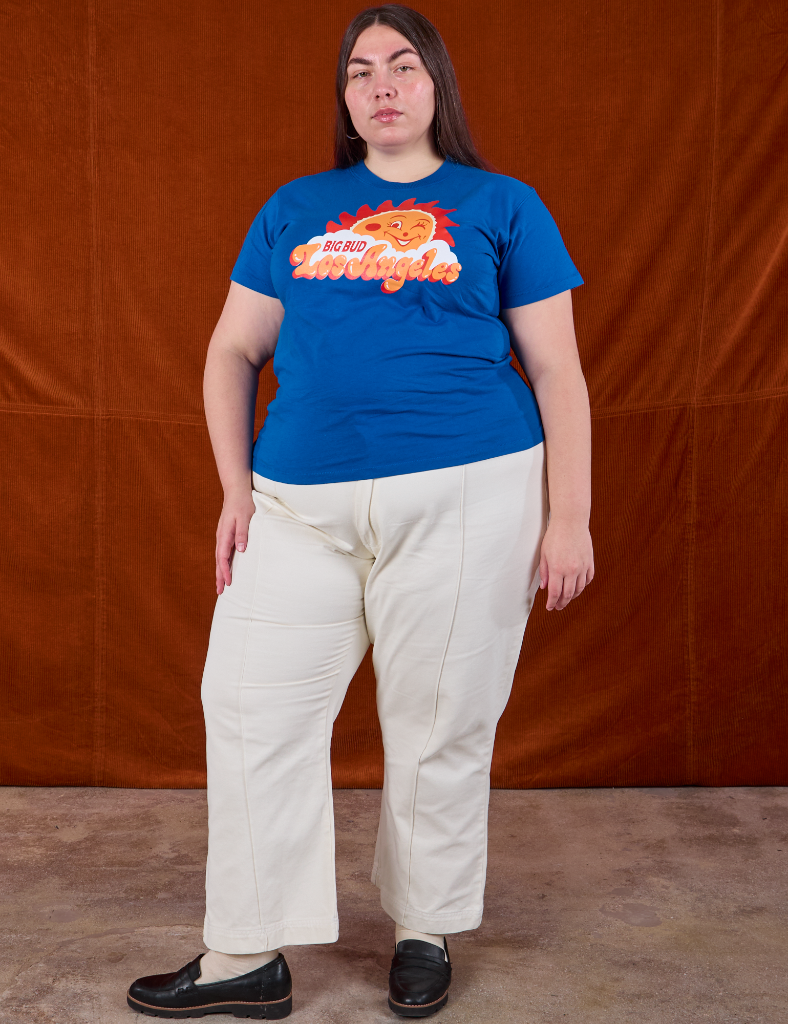 Sunny Los Angeles Tourist Tee and vintage tee off-white Western Pants on Marielena