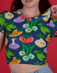 Veggie Village Cropped Baby Tee