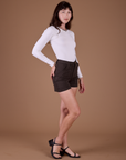 Classic Work Shorts - Espresso Brown