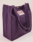 Shopper Tote Bag in Nebula Purple angled view