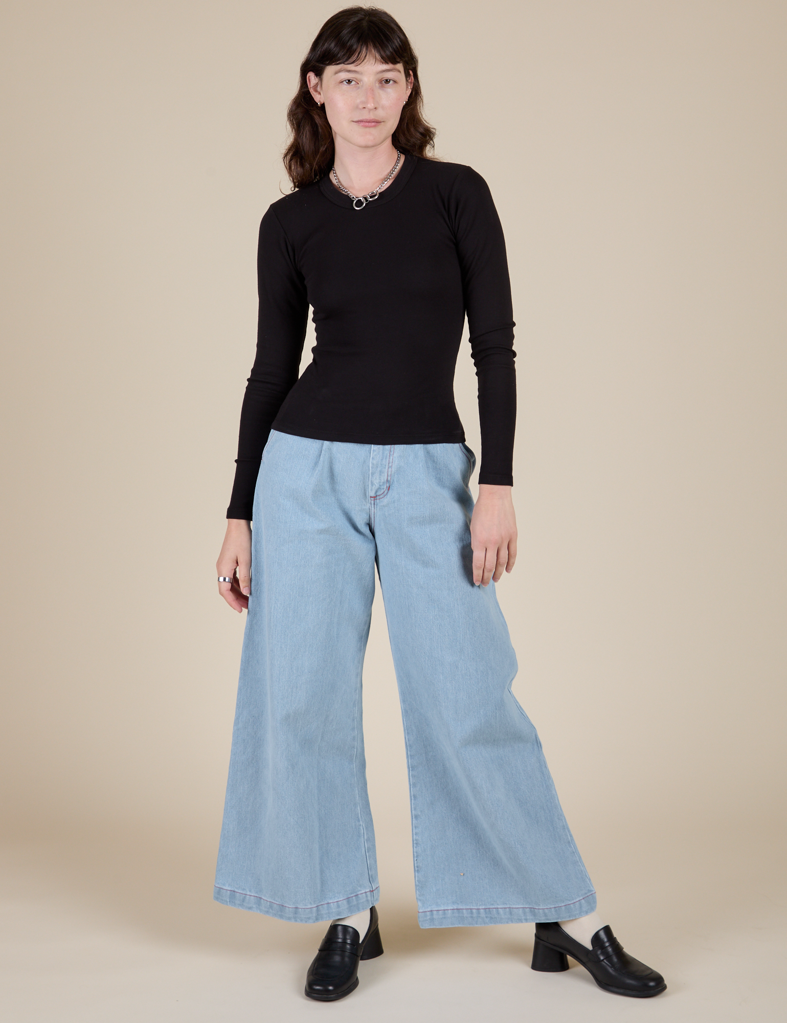 Long Sleeve Baby Tee - Basic Black