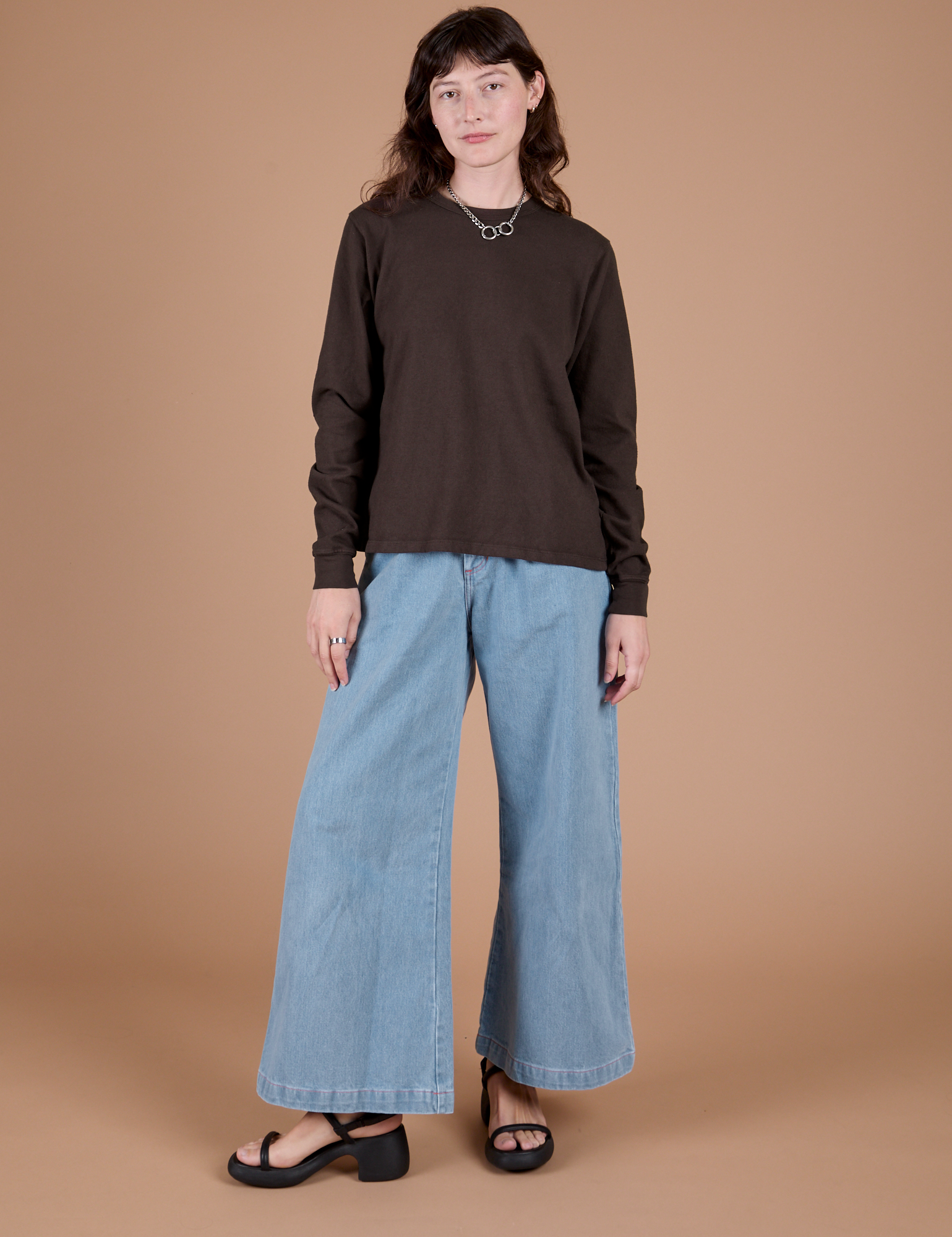 Long Sleeve Burly Tee - Espresso Brown