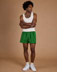 TRY-A-STYLE - Athletic Shorts - Forest Green *FINAL SALE*