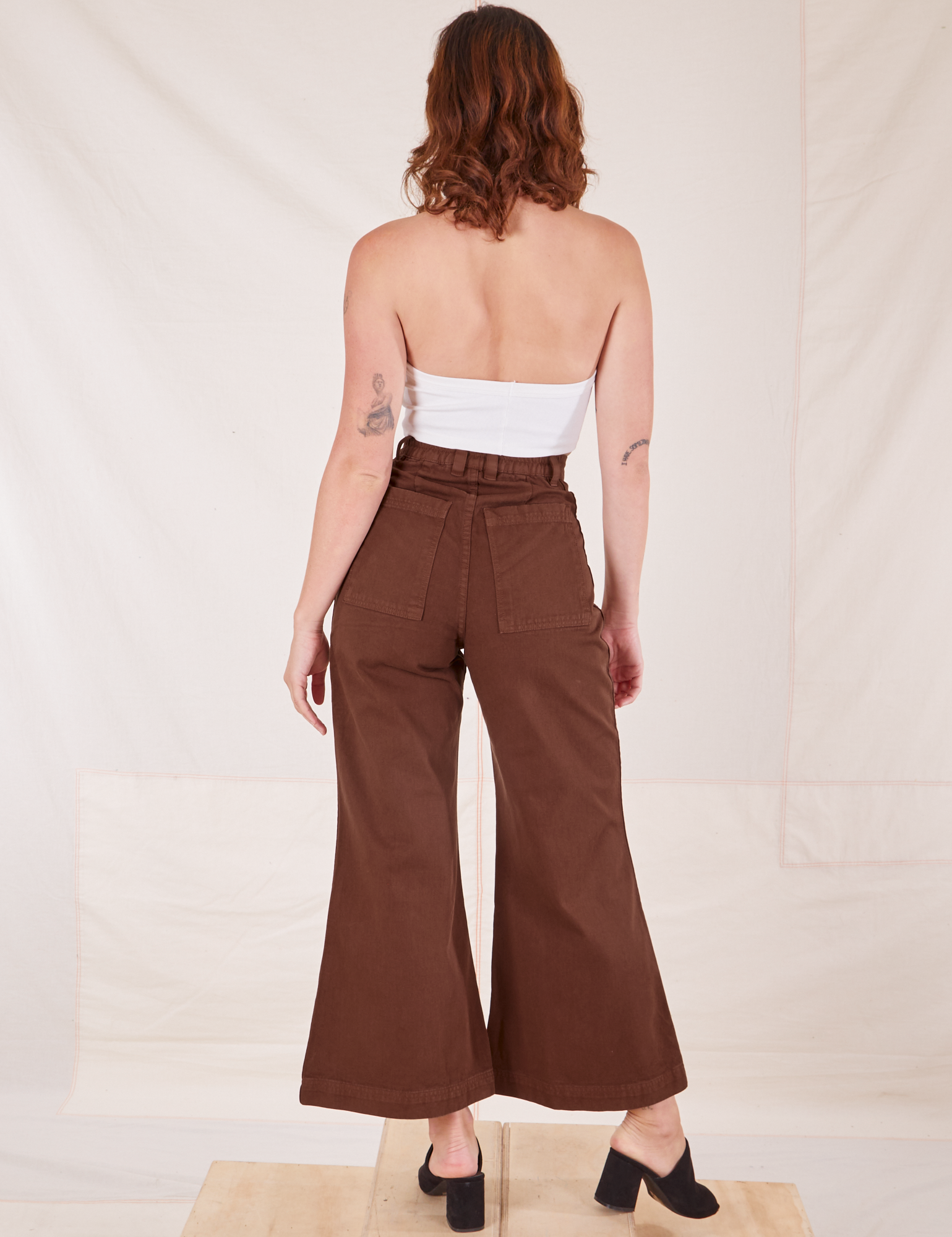 Back view of Bell Bottoms in Fudgesicle Brown on Alex