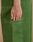 TRY-A-STYLE - Denim Drop Pocket Pants -Green Overdye *FINAL SALE*