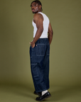 TRY-A-STYLE - Denim Drop Pocket Pants - Dark Wash *FINAL SALE*