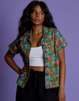 *PRE-ORDER* Halloween Icons Pantry Button-Up