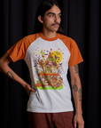 Short Sleeve Raglan Tee in Haunted House on Anthony