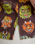 Halloween Masks Pantry Button-Up side close up