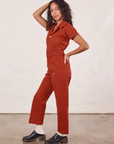 Petite Short Sleeve Jumpsuit - Paprika *FINAL SALE*