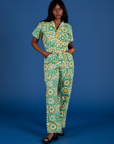 Spring Quilt Print Jumpsuit