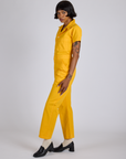 Short Sleeve Jumpsuit - Sunshine Yellow