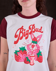 Vintage Tee in Strawberry Milk close up