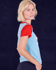 Vintage Tee in Cola side view on Madeline