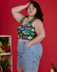 Cropped Tank - Veggie Village