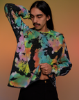 Magic Waters Long Sleeve Burly Tee in Rainbow worn by Anthony