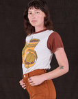 Anniversary Tee in Fast Food side view on Alex