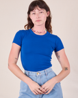 Baby Tee in Royal Blue on Alex