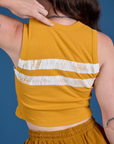 Painted Muscle Tee - Mustard Yellow