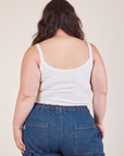 Cropped Cami in Vintage Tee Off-White back view on Ashley