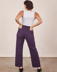 Back view of Work Pants in Nebula Purple worn by Tiara.