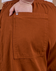Drop Pocket Cargo Pants - Burnt Terracotta