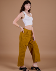 Drop Pocket Cargo Pants - Spicy Mustard