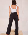 Easy Western Pants in Basic Black back view on Tiara