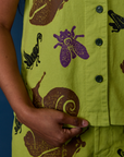 Paintstamped Pantry Button-Up - Big Bug