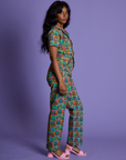 *PRE-ORDER* - Short Sleeve Jumpsuit - Halloween Icons