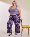 Magic Waters Drop Pocket Pants in Dark Lavender and faded grape Cropped Tank on Juliet