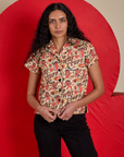 Hot Stuff Print Pantry Button-Up on Shahana