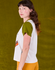 Anniversary Tee in Walkin' On Sun Baby side view on Alex