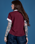 Painted Pantry Button-Up - Red Wine