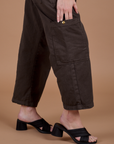Drop Pocket Cargo Pants - Espresso Brown