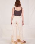 Heritage Trousers in Vintage Off-White back view on Alex