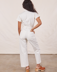 Petite Short Sleeve Jumpsuit - Vintage Tee Off-White